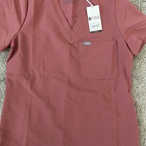 Figs mauve new Scrub Top